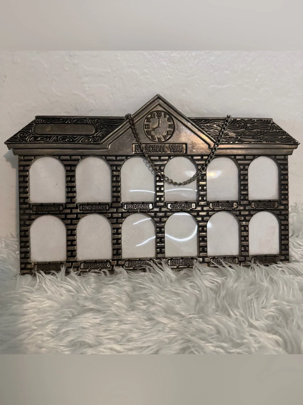 Vintage School House NOS Picture Frame 1st to 12th Grade Wall or Stand 10